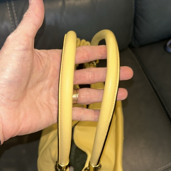 Coach Kristen Yellow Satchel - Picture 4 of 8